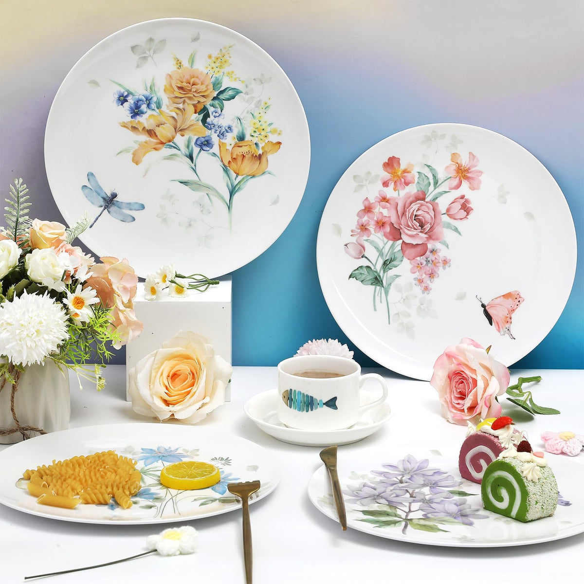 Naozinebi dishwasher-safe melamine plates simplify cleanup after meals