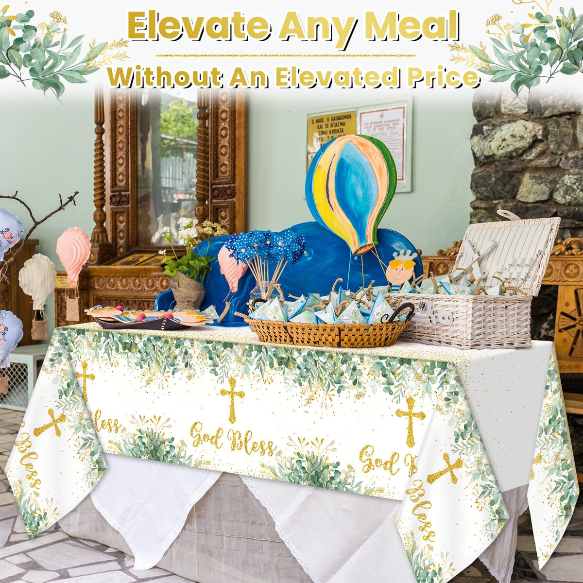 Naozinebi first communion decor suitable for newborns and guests