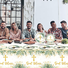 Naozinebi religious party decor for Easter or Christmas celebrations.