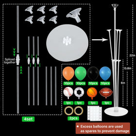 Naozinebi football foil balloon enhances themed birthdays and game night decor