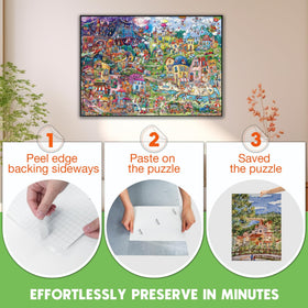 Nariolar display-ready puzzle setup illustrates easy showcasing after preservation.