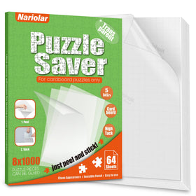 Nariolar puzzle glue sheets in clear front view for seamless preservation and display.