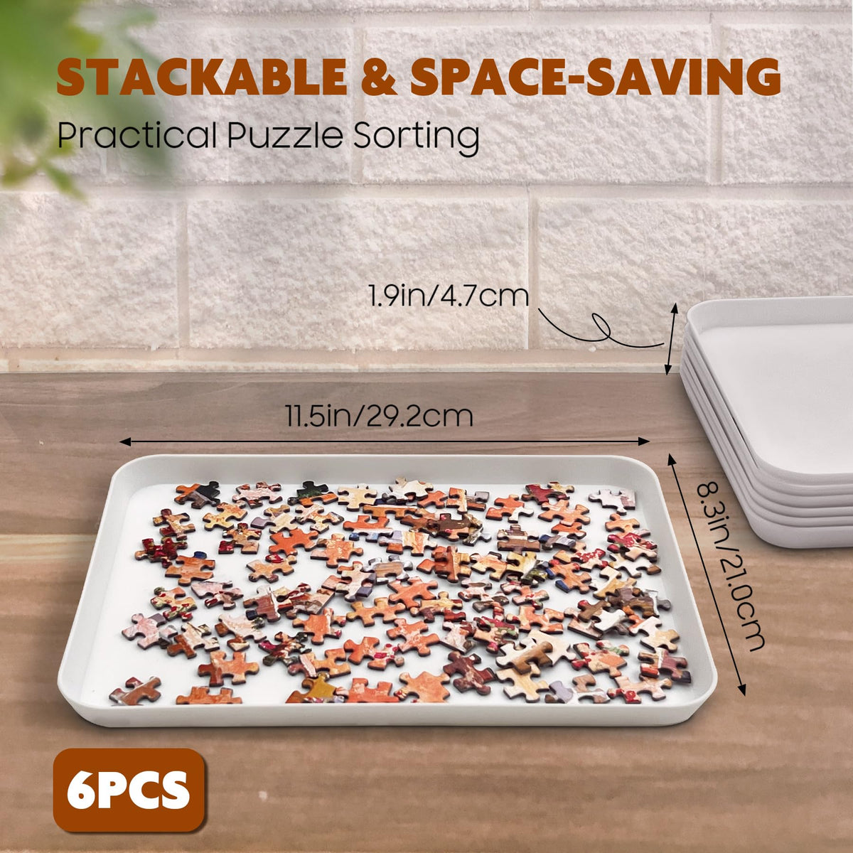 Nariolar puzzle sorter with edge-piece section helps quick edge identification.