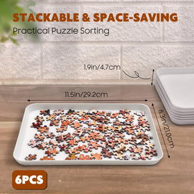 Nariolar puzzle sorter with edge-piece section helps quick edge identification.