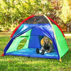 NARMAY Play Tent waterproof floor protects skin and keeps play surfaces dry.