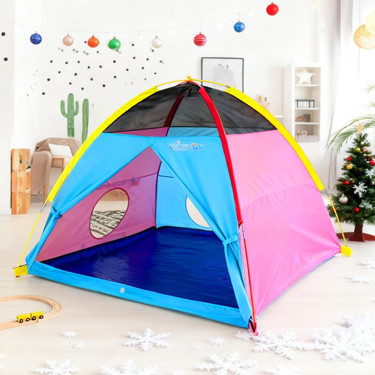 NARMAY Play Tent Easy Joy Dome tote included for easy storage and transport