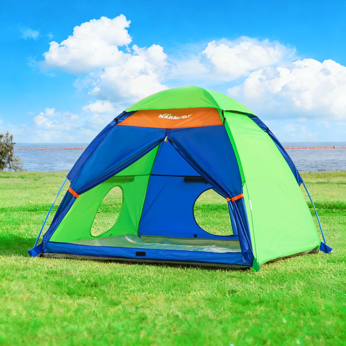 NARMAY Play Tent front door zipper provides easy entry and quick access