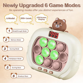 Narotood Quick Push Pop Game bear design supports calm tactile engagement.