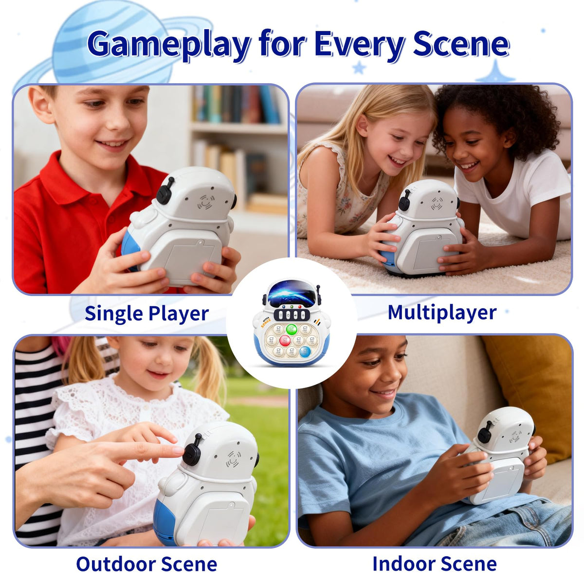 Narotood Quick Push Pop Game durable BPA-free construction for everyday play