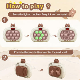 Narotood Quick Push Pop Game makes a delightful gift with safe packaging.