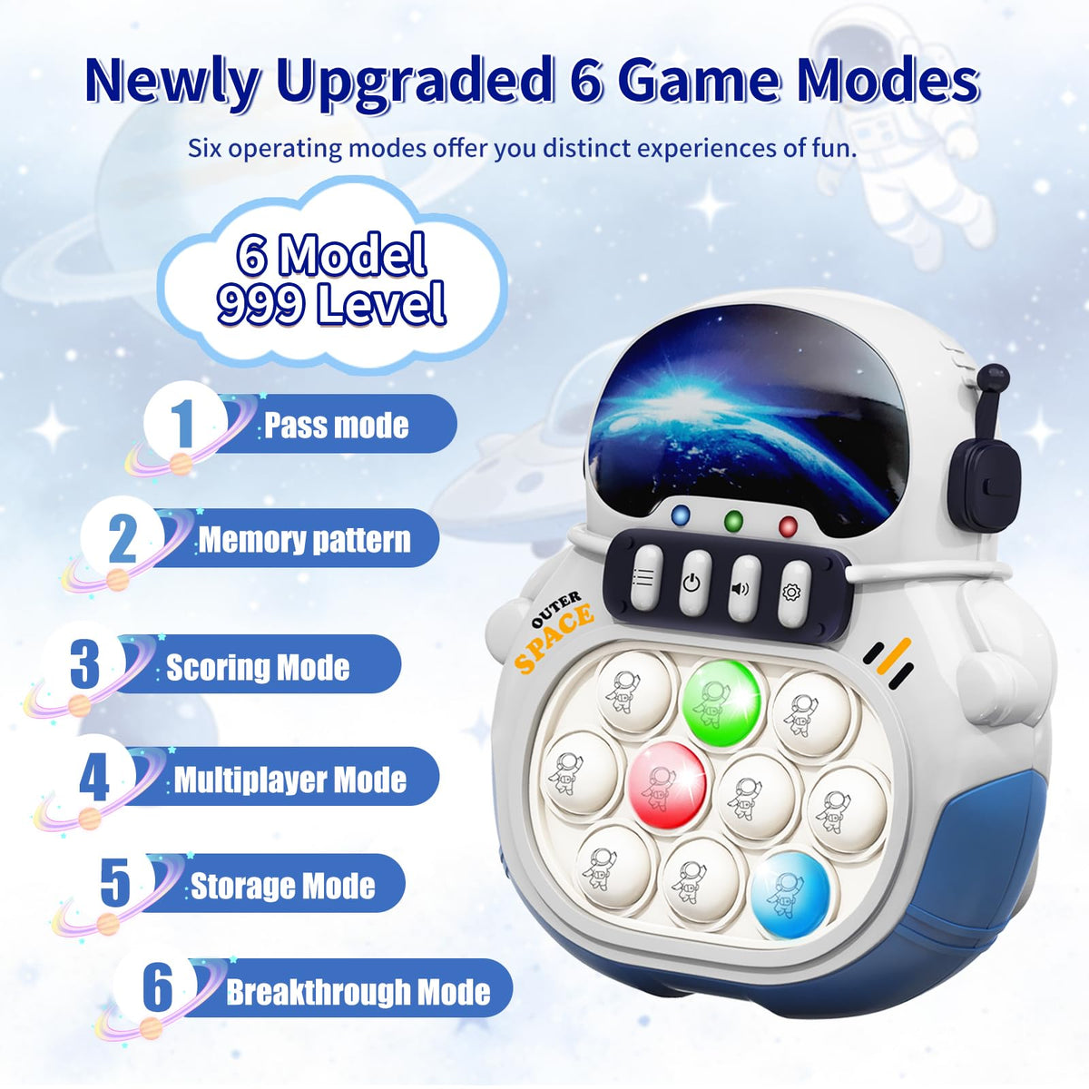 Narotood Quick Push Pop Game handheld puzzle for tactile, screen-free fun