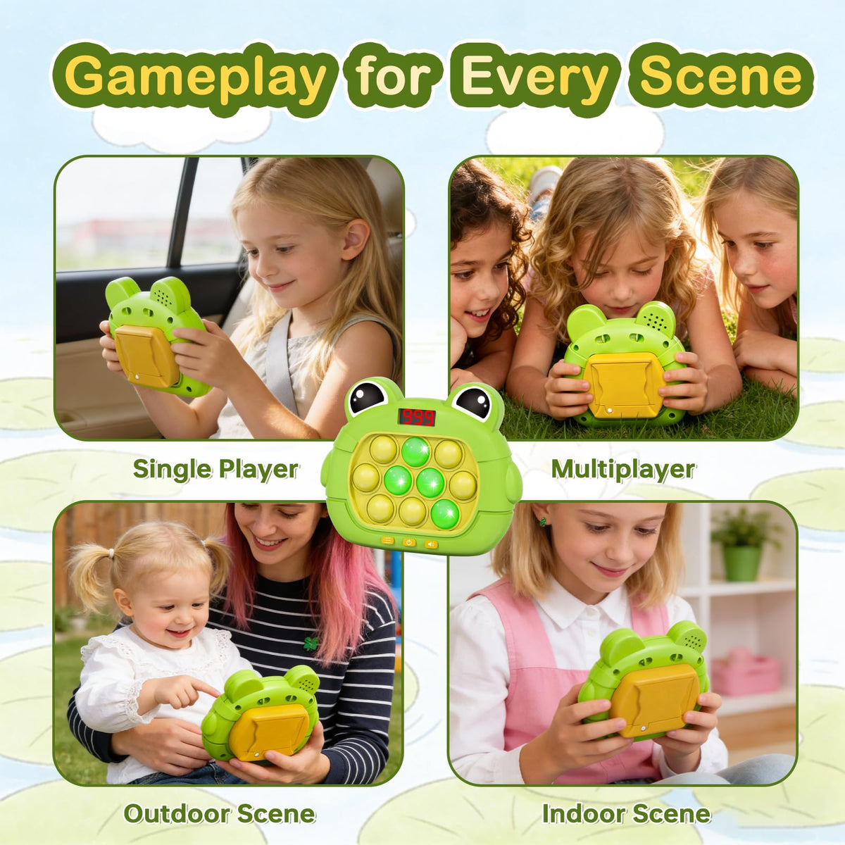 Narotood Quick Push Pop Game kid-friendly solo play and mindful breaks.