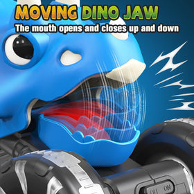 NARRIO pull-back action dinosaur trucks ideal for quick mess-free fun.