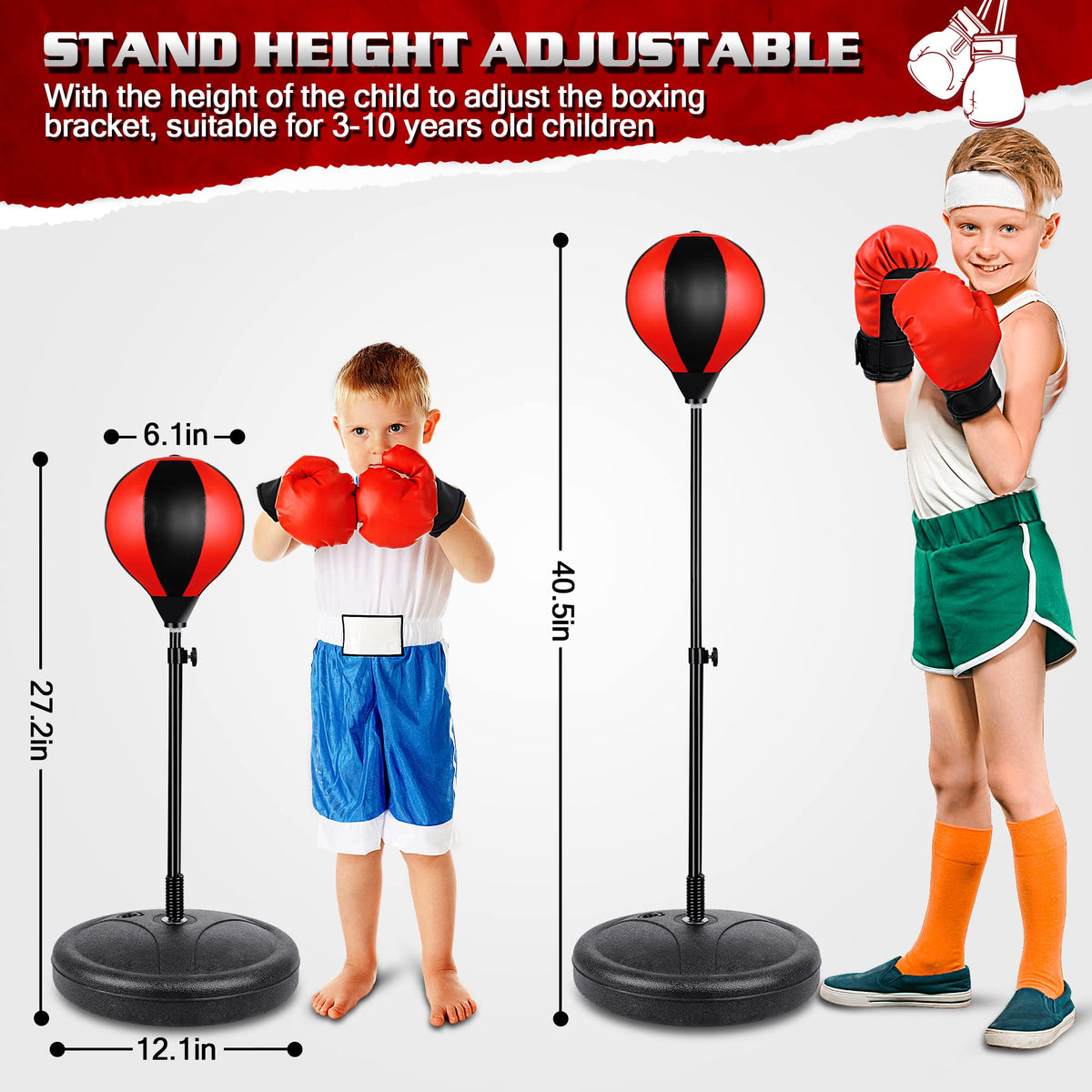 NATGGZ height adjustable stand enables quick height changes for growing players.