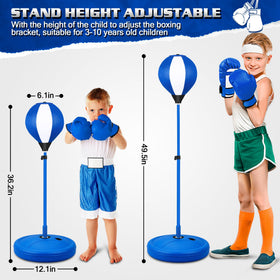NATGGZ inflatable punching ball rebounds after each strike for continuous play