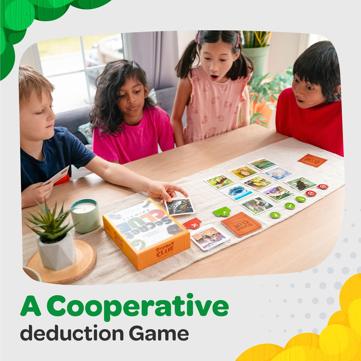 National Geographic Secret Clue Animals: high-quality production for durable family-friendly play.