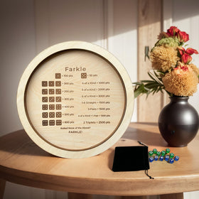 NatldGs Farkle Dice Tray in use during a lively game night