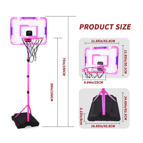Nattork sturdy stand and base keep the hoop steady during slam dunks