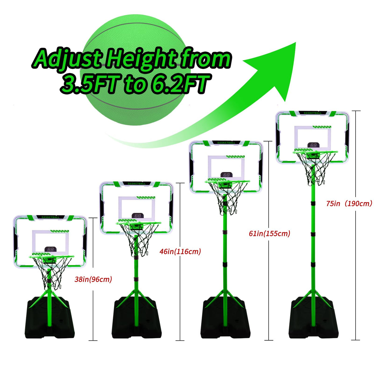 Nattork hoop is suitable for indoor and outdoor use on any surface.
