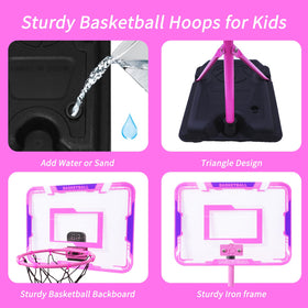 Nattork basketball hoop with built-in scoreboard to track scores during play