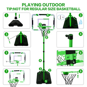 Nattork hoop features a built in scoreboard for real time scoring.