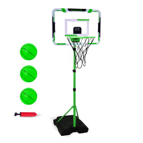 Nattork Kids Basketball Hoop with stable base enables safe indoor and outdoor play.