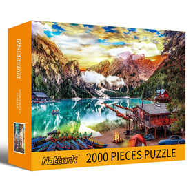 Nattork puzzle includes poster to guide layout and assembly