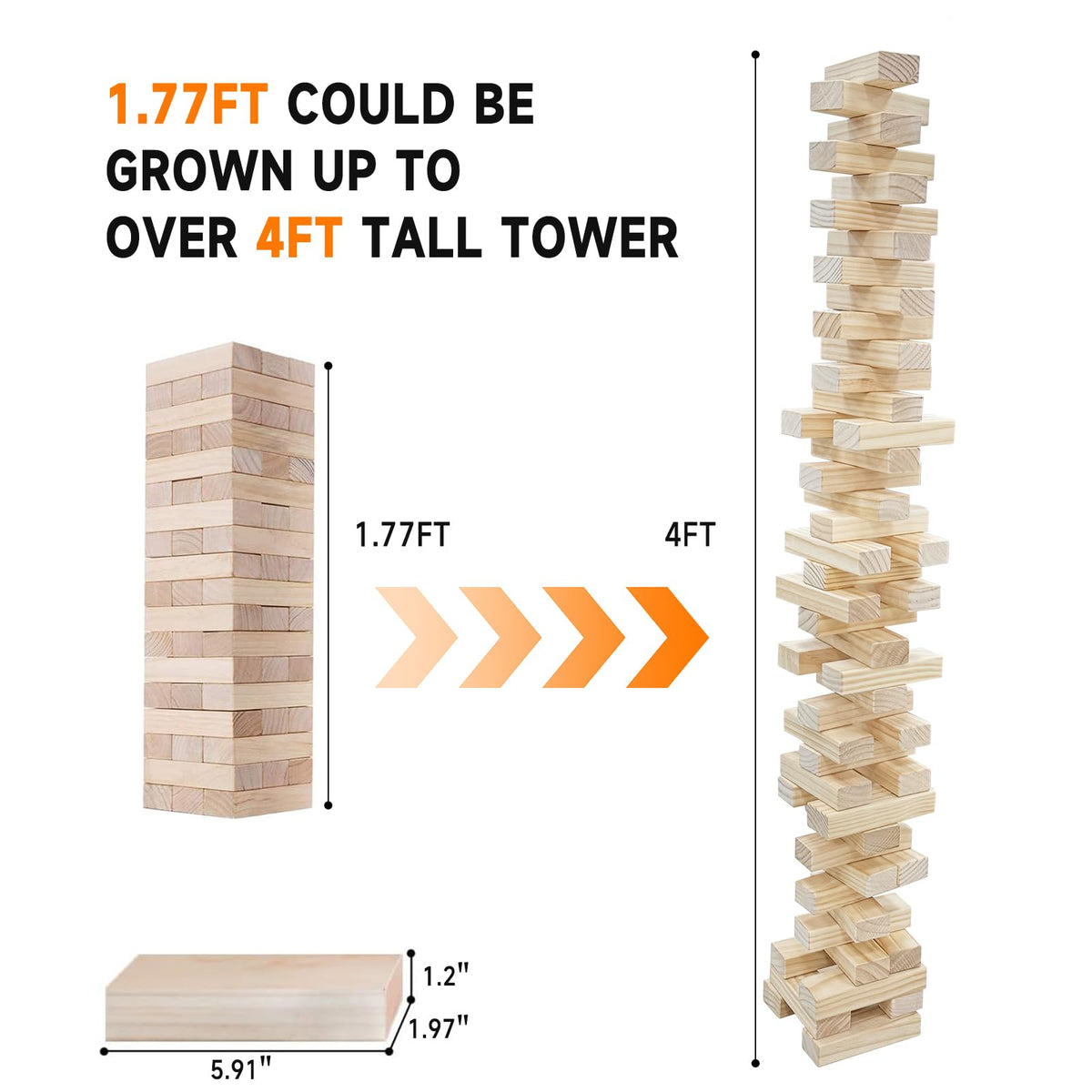 Nattork SHAREWIN 54-piece New Zealand pine blocks close-up, premium wood.