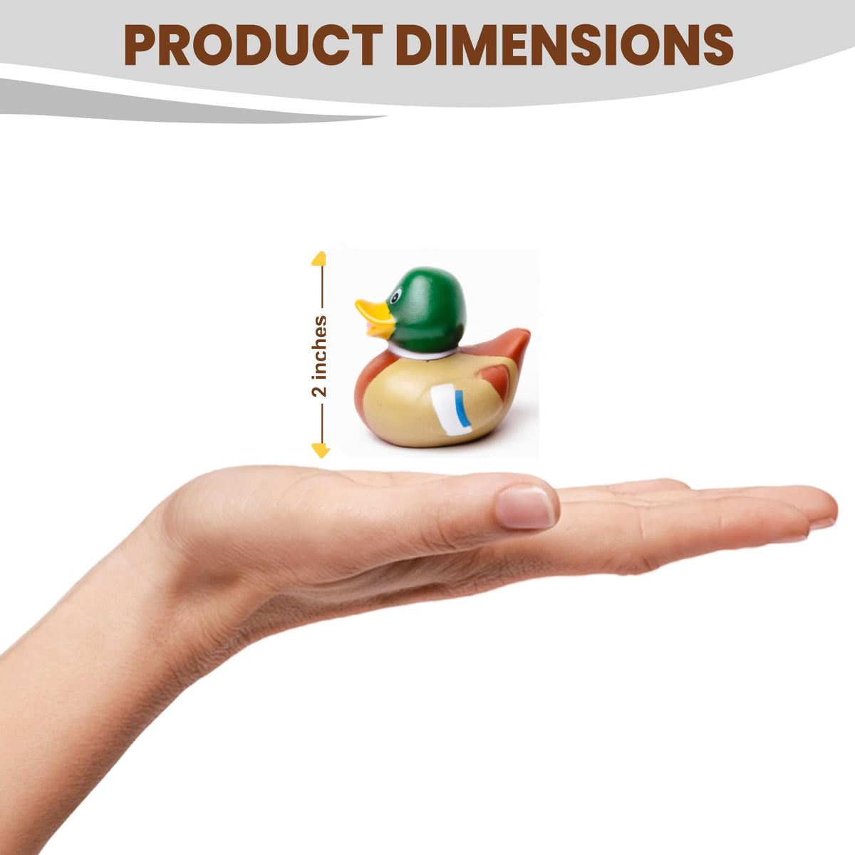 Natural State Novelty green head duck design ideal for nursery decor.