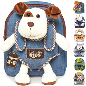 Naturally KIDS dog backpack with padded straps for comfortable toddler wear.