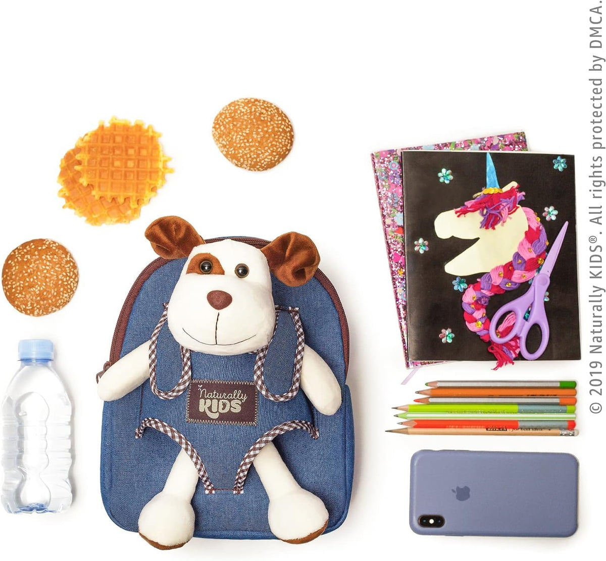 Naturally KIDS dog backpack designed for travel with compact storage for essentials.