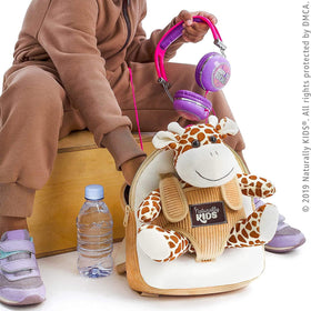 Naturally KIDS Giraffe Backpack padded, adjustable straps for comfy wear