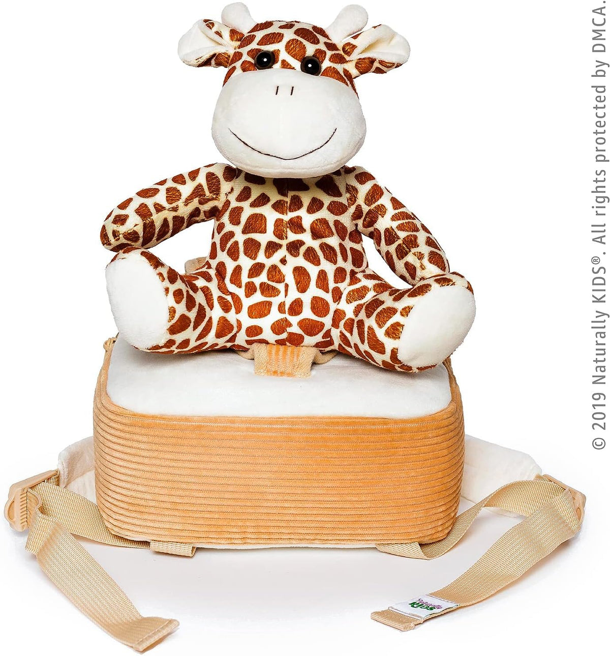 Naturally KIDS Giraffe Backpack gift-ready packaging for holidays and birthdays
