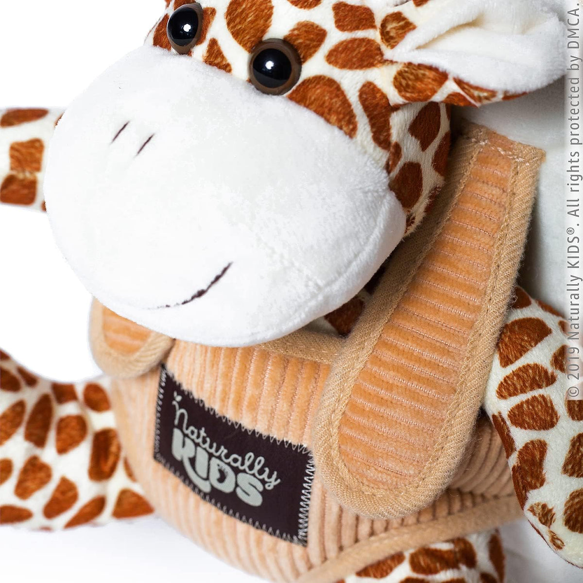 Naturally KIDS Giraffe Backpack compact 10x8x3 inches for toddlers