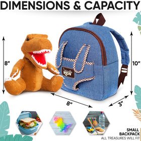 Naturally KIDS 10x8x3 inch backpack compact for small adventures