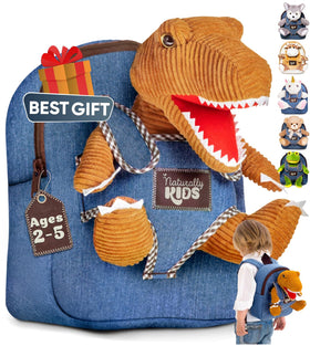 Naturally KIDS toddler backpack with dinosaur design for easy carrying and playtime adventures