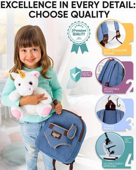 Naturally KIDS backpack padded straps ensure comfy wear during activity.