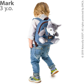 Naturally KIDS Wolf Backpack sporting animal-themed design appeals to little explorers.