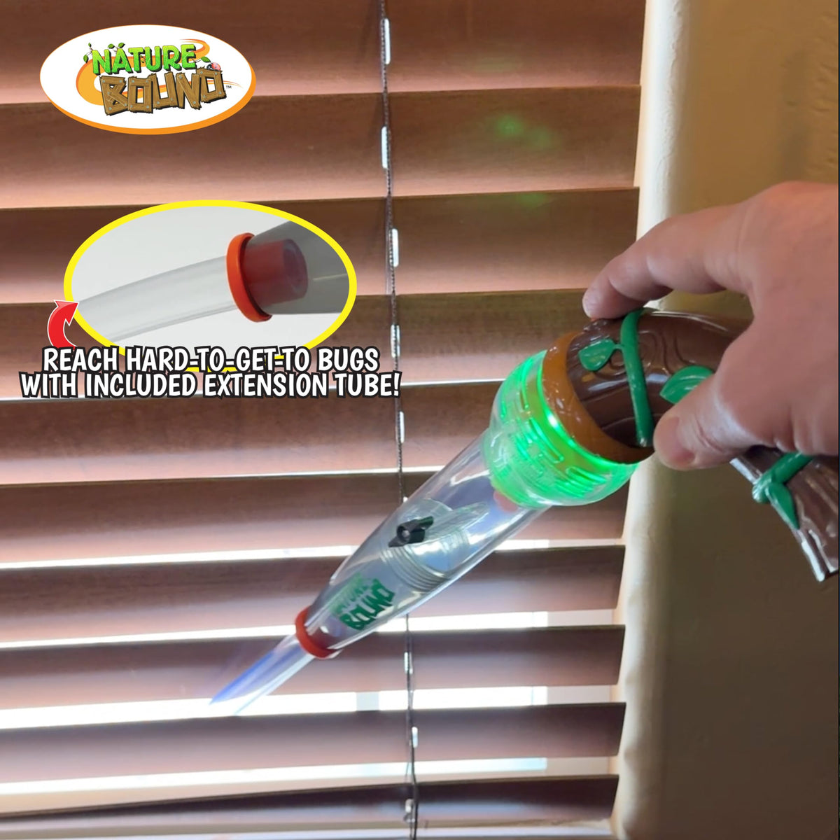 Nature Bound Bug Catcher Toy battery-operated vacuum enables quick capture.
