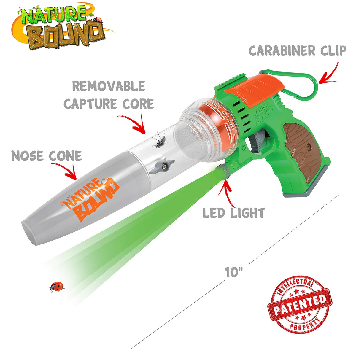 Nature Bound dual-magnifier habitat lets kids examine wings and antennae up close