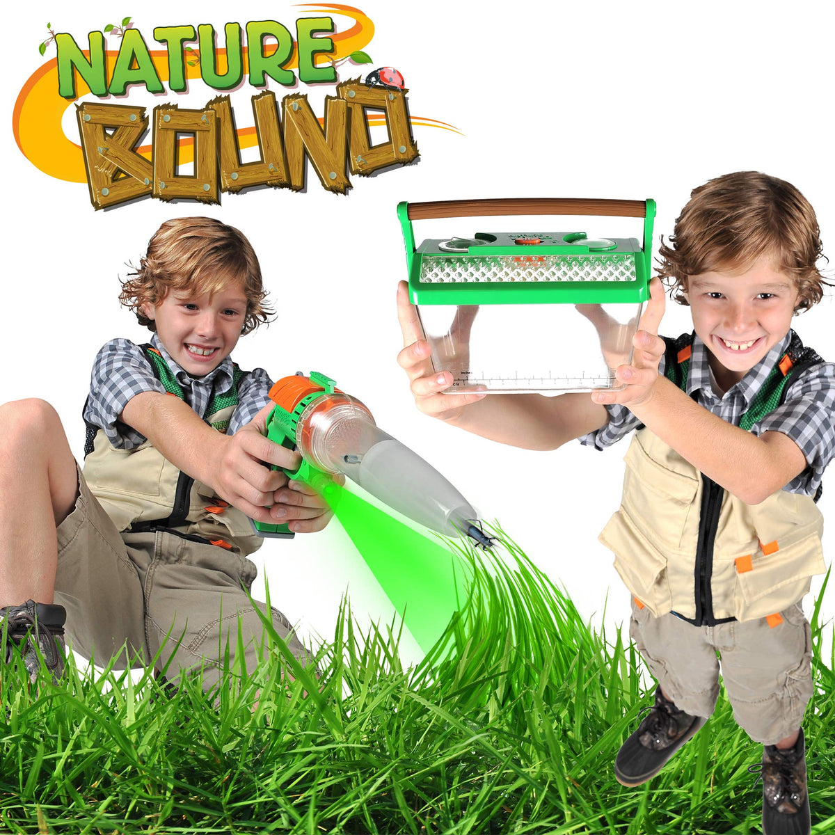 Nature Bound ergonomic bug vacuum handle for comfortable, extended exploration