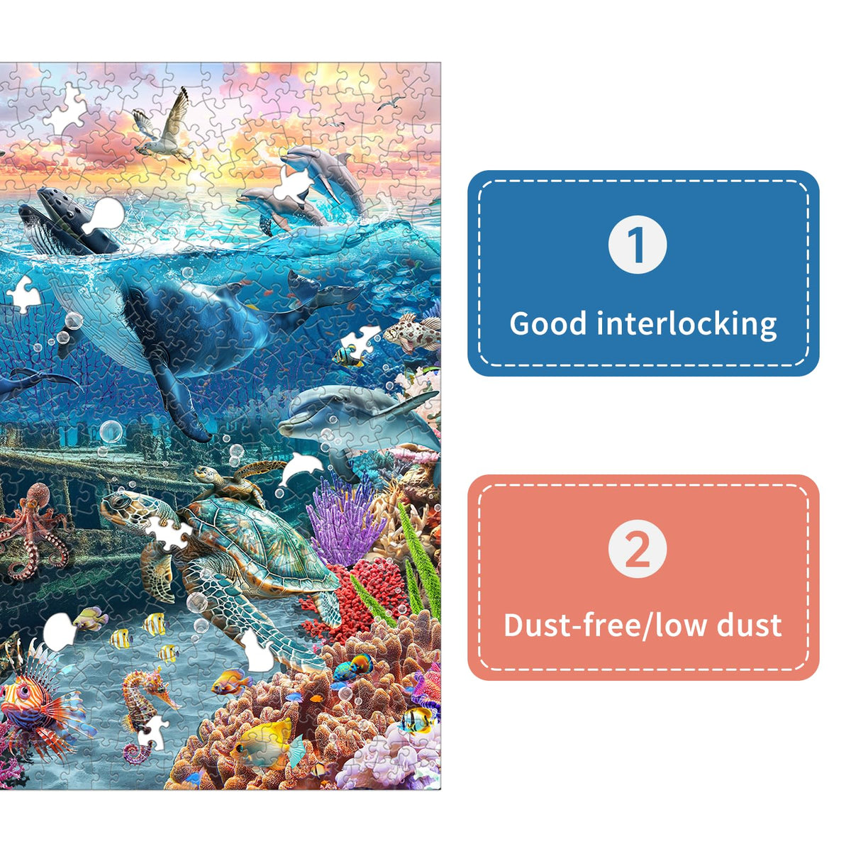 Naturelish 2mm-thick paperboard offers durability and smooth interlocking.