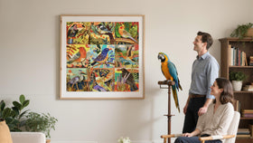 Naturelish puzzle shows six-color-coded back sections guiding beginners and progress.