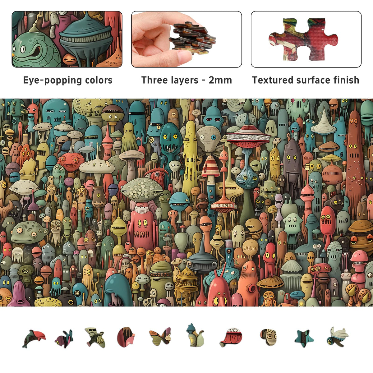 Back colors on Naturelish Dense Monster puzzle guide progress and speed up solving