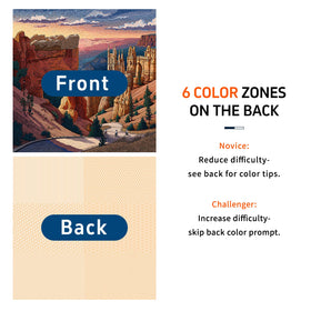 Naturelish vibrant desert and castle scene, ideal for color-rich puzzle sessions.