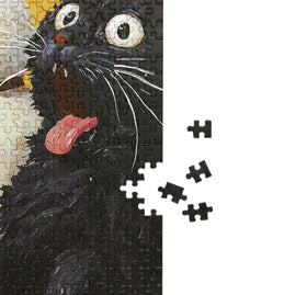 Naturelish finished puzzle size 26.65 x 19.25 inches, ideal for display or table seating.