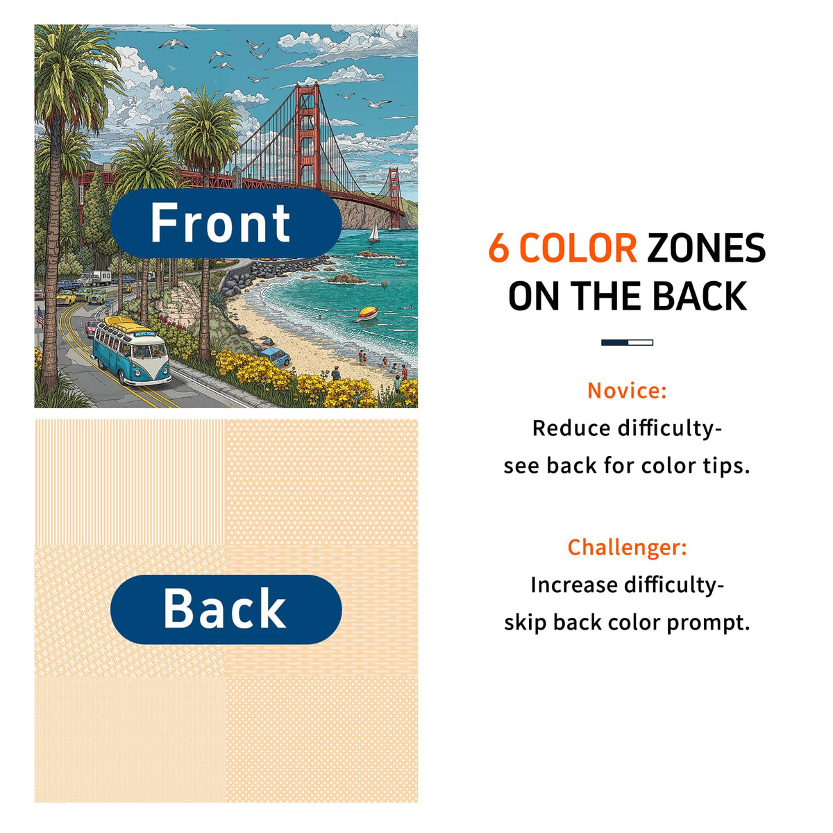 Naturelish Golden Gate Bridge puzzle scene highlighting iconic landmarks for creative quiet time