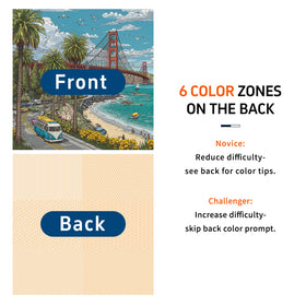Naturelish Golden Gate Bridge puzzle scene highlighting iconic landmarks for creative quiet time