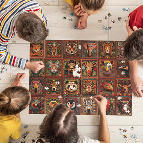 Naturelish jigsaw puzzle animal knitting scene 3 invites cozy evenings with a challenging finish.
