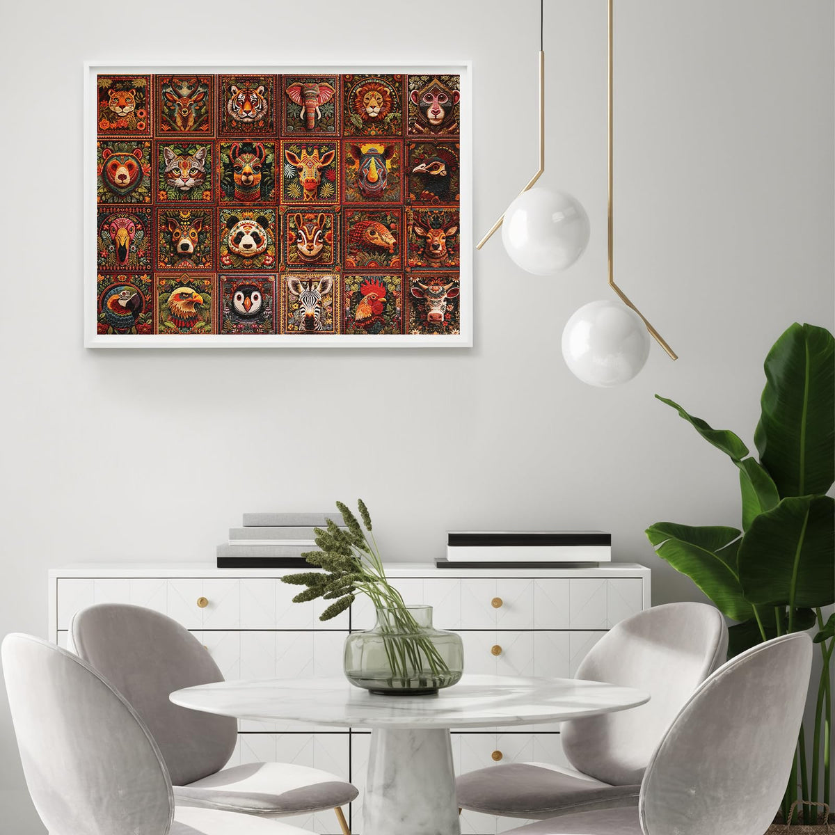 Naturelish jigsaw puzzle animal knitting scene 5 offers dramatic knit-inspired scenery for home decor.